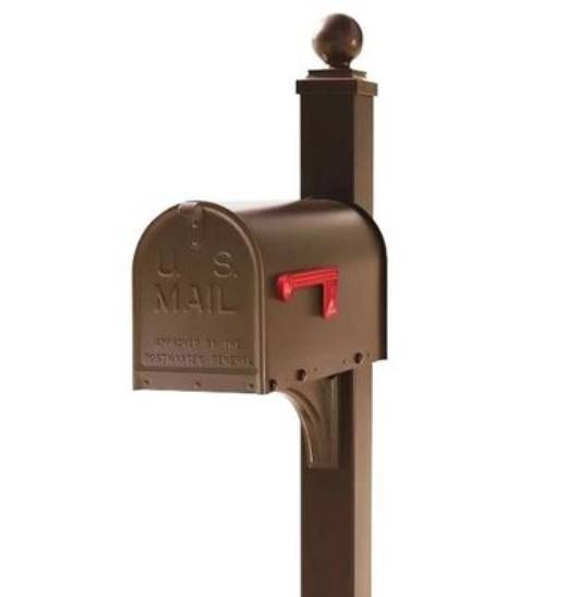 A mailbox on a white background.