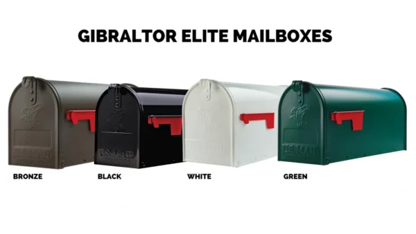 Mayne Westbrook Plus Mail Post With Mayne Gibraltor Elite Mailbox - Installation Included